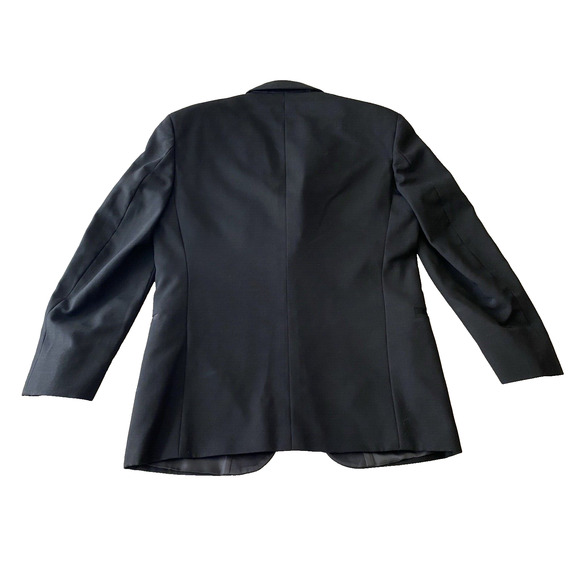 Fialdini Tuxedo Jacket Mens 40 Black 100% Wool Formal Sport Coat Suit Jacket - Picture 2 of 13
